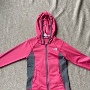 The north face pink hoodie